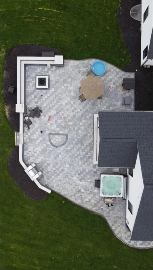 Beautiful lawn and landscaping