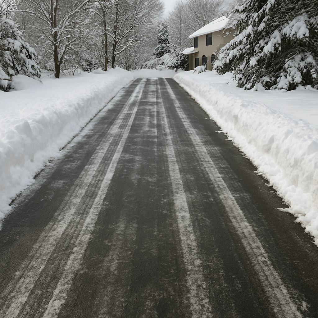 Snow removal service for residential property